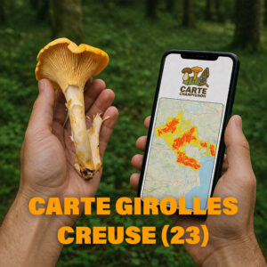 Carte Girolles pour la Creuse (23)