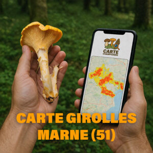 Carte Girolles pour la Marne (51)